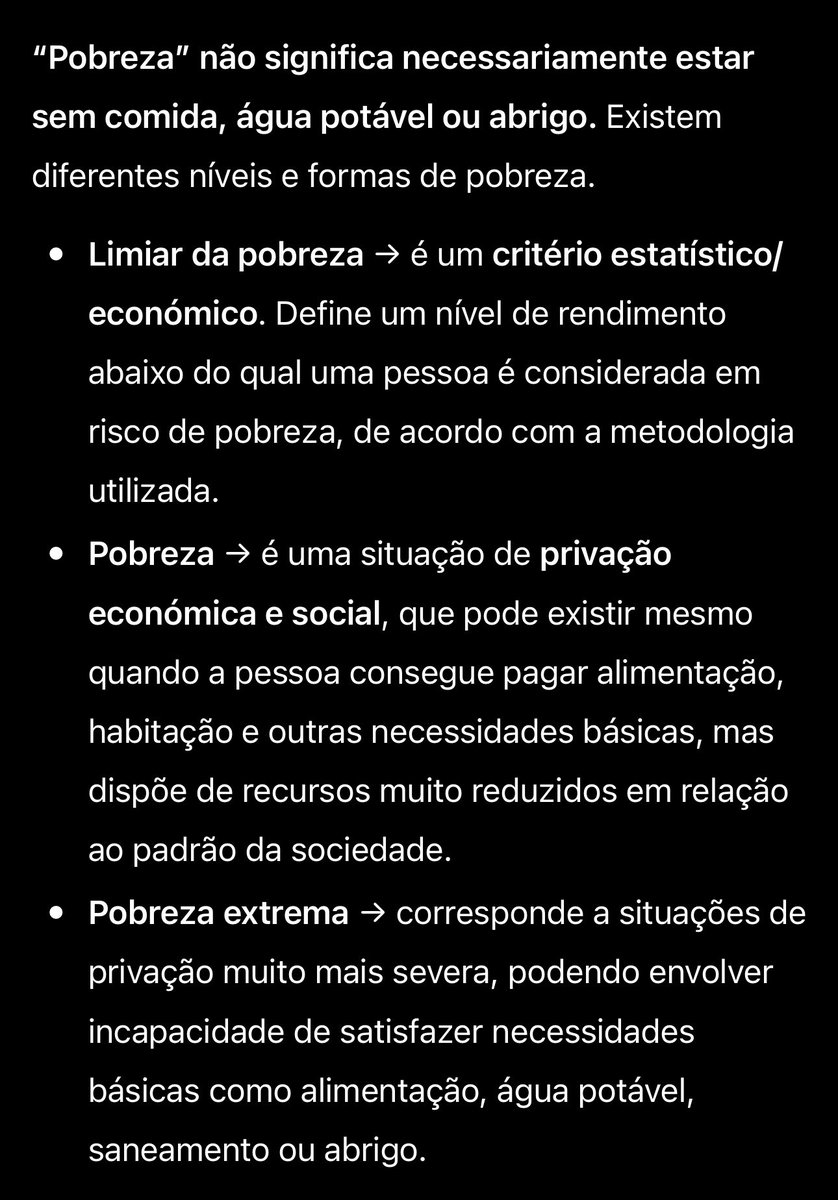 OImplecavel's tweet photo. SOBRE O TEMA : LIMIAR DA POBREZA DO ZAZA

Já que continuam a bater na mesma tecla, decidi ir pedir ajuda ao Tio CHAT GPT… e não é que ele explicou lindamente?

De nada. 

#bbtvi #bballstars https://t.co/oULgaZznJr