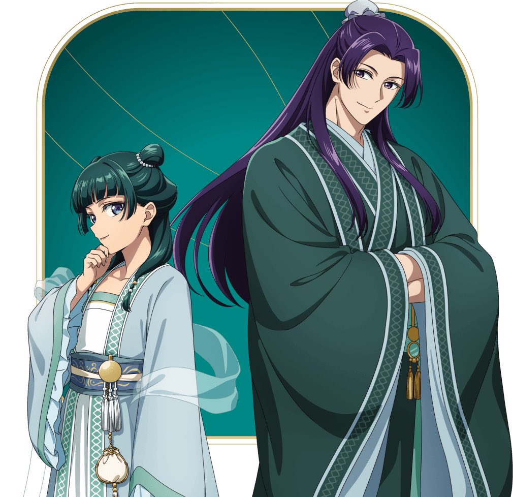 keiuzuki's tweet photo. NEW APOTHECARY DIARIES MAOMAO AND JINSHI ILLUSTRATION 😍 https://t.co/p4uNA6zEeY