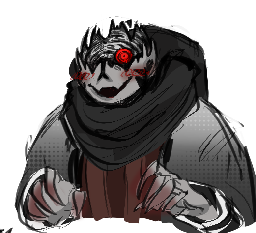 Clod1337's tweet photo. more of him.
#sansaus
funfact: The eyelight rolls around his skull (his head design was inspired by uzumaki !!!!!) https://t.co/00pYNNrwce