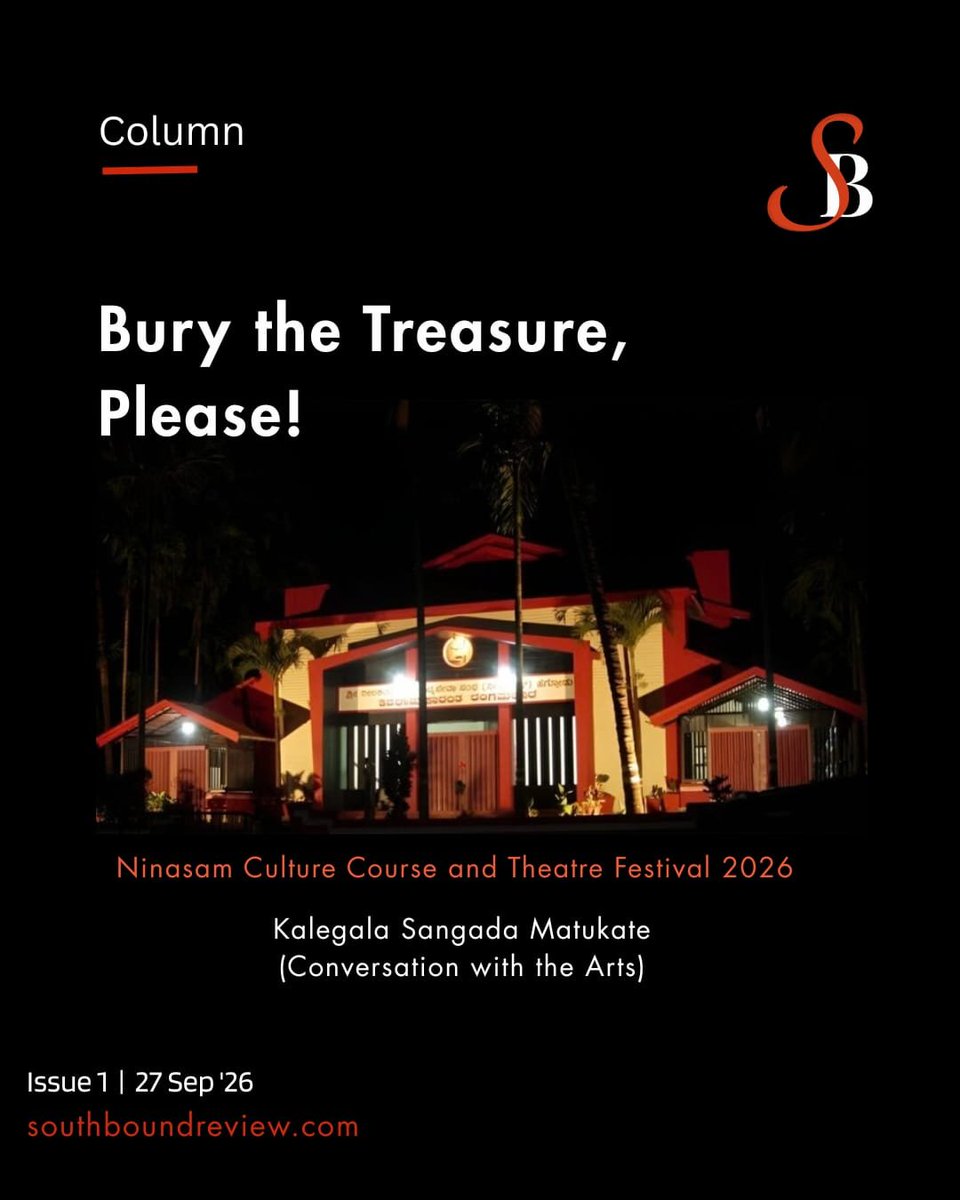 southbound_rev's tweet photo. "Ninasam is perhaps the most unique and earnest attempt in South India to preserve and sustain traditional art while bringing it into conversation with modern forms of art. It was an inspiration to M. T. Vasudevan Nair....."

Column | Issue 1 | Southbound Review 

@NinasamInfo https://t.co/701DiDpHY6