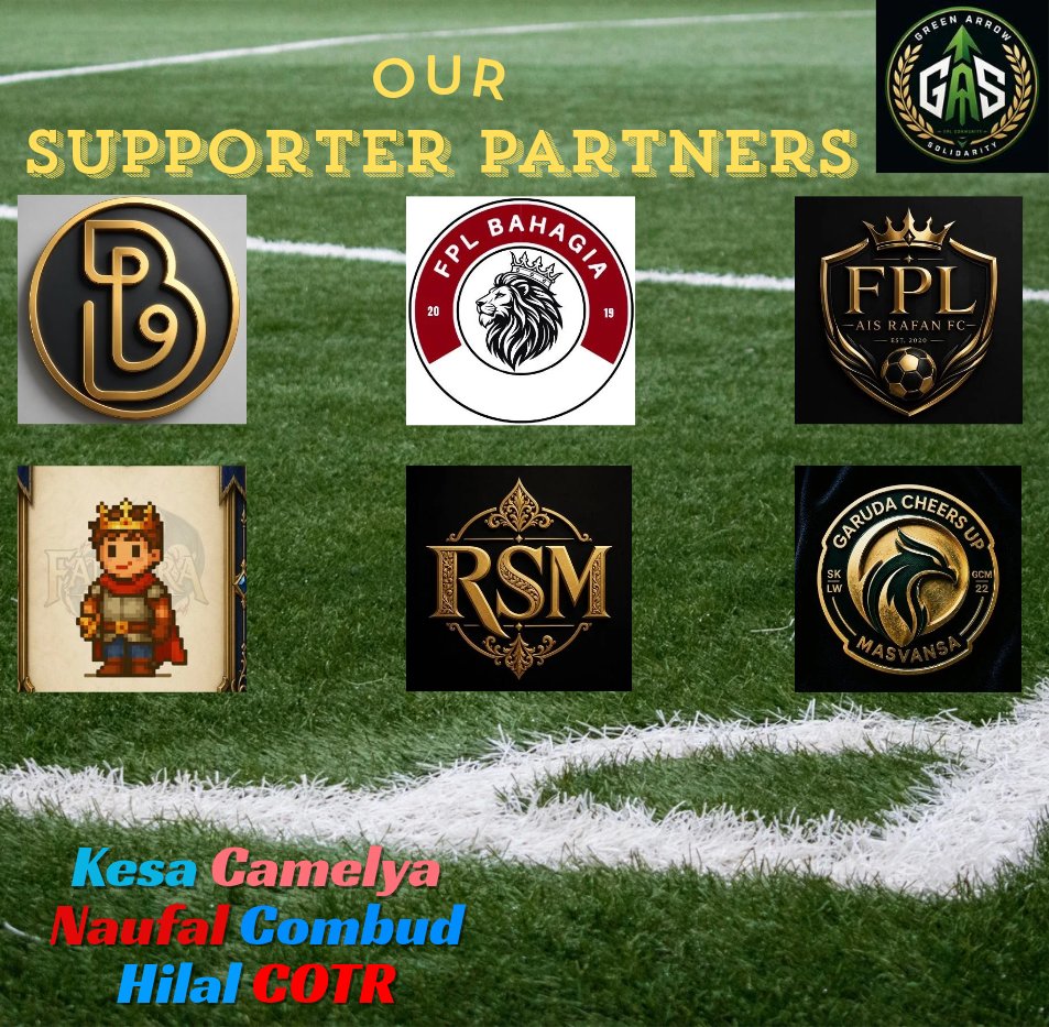 greenarrows2026's tweet photo. GAS Mini Soccer Supporter Partners👇

@fplbahagia @syaipulmahdi @FPL_BP19 @gandungon7 @OntoFPL @MasvansaFPL @kesacamelya @wintzhelmer @_bcdefg__jk_mn

Keseruan kita tak akan sempurna tanpa kehadiran kalian. 🙏🏼🙌🏼

#FPL #FPLIndonesia https://t.co/nIcAlIq2ap