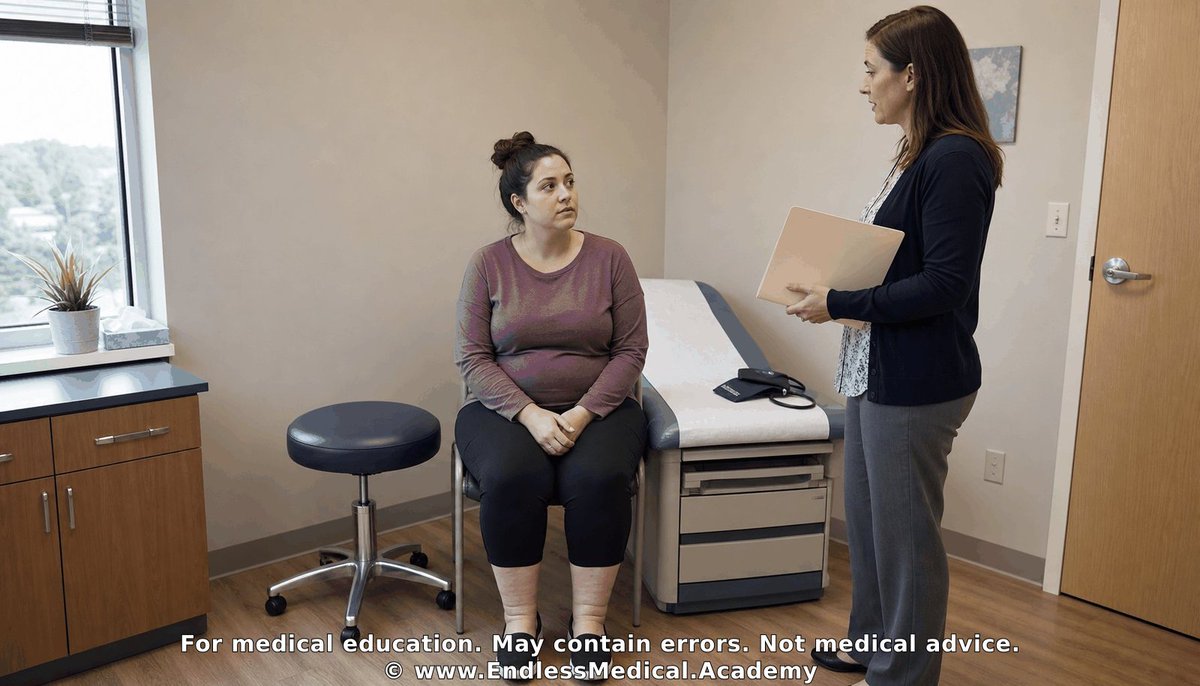 EndlessMedical's tweet photo. This question is for you!

Category: Hypertension > Management of Resistant Hypertension

A 31-year-old woman is evaluated at a rural outpatient clinic for blood pressure that remains above goal despite confirmed adherence to three antihypertensive agents. Pharmacy refill records and pill counts at two prior visits verify daily use of lisinopril 20 mg, amlodipine 10 mg, and chlorthalidone 25 mg. She also takes naproxen 440 mg as needed for osteoarthritis several times per week and methimazole 5 mg daily for recurrent Graves disease. She does not smoke or drink alcohol.

Over the last 4 months she has developed muscle cramps, intermittent headaches, and increased nocturia. Temperature is 36.3 °C, pulse 85/min, respirations 17/min, blood pressure 148/80 mm Hg in both arms while seated, oxygen saturation 97% on room air, and BMI 28 kg/m². Cardiopulmonary examination is normal. No abdominal bruits are heard. There is 1+ bilateral pretibial edema. The thyroid is normal in size without tenderness, and the skin shows no striae or easy bruising.

Laboratory studies show sodium 146 mmol/L, potassium 2.9 mmol/L, chloride 103 mmol/L, bicarbonate 30 mmol/L, blood urea nitrogen 20 mg/dL, creatinine 1.4 mg/dL, glucose 92 mg/dL, and 24-hour urinary potassium excretion 72 mmol. Urinalysis shows specific gravity 1.014 and no protein. Morning cortisol after an overnight 1-mg dexamethasone suppression test is 0.6 μg/dL, and thyroid-stimulating hormone is 1.8 μIU/mL. Abdominal ultrasonography performed locally last month showed normal-sized kidneys without hydronephrosis and no adrenal mass. Computed tomographic angiography was avoided because she develops flushing after iodinated contrast. A 12-lead electrocardiogram and chest radiograph are unremarkable.

Advanced imaging and subspecialty services are not easily accessible in this rural setting. Which single diagnostic test is most appropriate now to identify the specific secondary cause of her resistant hypertension?

🎬 Watch the video explanation: https://t.co/kyCfqysmOU

Visit https://t.co/S0zujDuNBX for the answer and detailed explanation. Access requires a valid US NPI (licensed healthcare providers only).

#MedicalEducation #MCQ #EndlessMedical #ManagementofResistantHypertension #MultipleChoiceQuestions #EndlessMedicalcom #EndlessMedicalAcademy #Medical #Hypertension

Dig deeper on this topic at https://t.co/ofNUUCifgT, where multiple AI models debate, cross-check references, and verify calculations to give you the most updated and accurate medical information with minimal hallucinations and errors.

Further reading:

1. Resistant Hypertension: Detection, Evaluation, and Management: A Scientific Statement From the American Heart Association - (2018) - by Carey RM, Calhoun DA...
Confidence: 100%
Educational value: Supports understanding of the medical concepts in the question.
https://t.co/c6yWCQSyIa

2. Primary Aldosteronism: An Endocrine Society Clinical Practice Guideline - (2025) - by Adler GK, Stowasser ...
Confidence: 100%
Educational value: Supports understanding of the medical concepts in the question.
https://t.co/jCrGo9q6DI

Links to sources are provided for optional further reading only.

Verified, approved and authored using AI by Lukasz Kiljanek MD, board-certified in Internal Medicine, Nephrology and Hypertension
*For medical education. May contain errors. Intended for licensed healthcare professionals & educators. Not medical advice. Full disclaimer: https://t.co/d57C8xdFf2