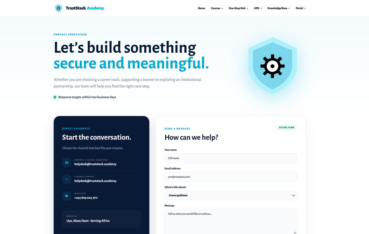 truststackng's tweet photo. https://t.co/pmJYxISWI1
Support email: helpdesk@truststack.academy  

Truststack Academy https://t.co/PxM9FEsZmQ