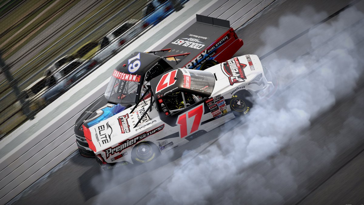 Elite_eSports17's tweet photo. NSRL - Kansas
Both were taken out.
Race Results:
13th - @JWishon22
20th - @thebigshow434
#TeamElite | #iRacing https://t.co/usMyQeGoG8