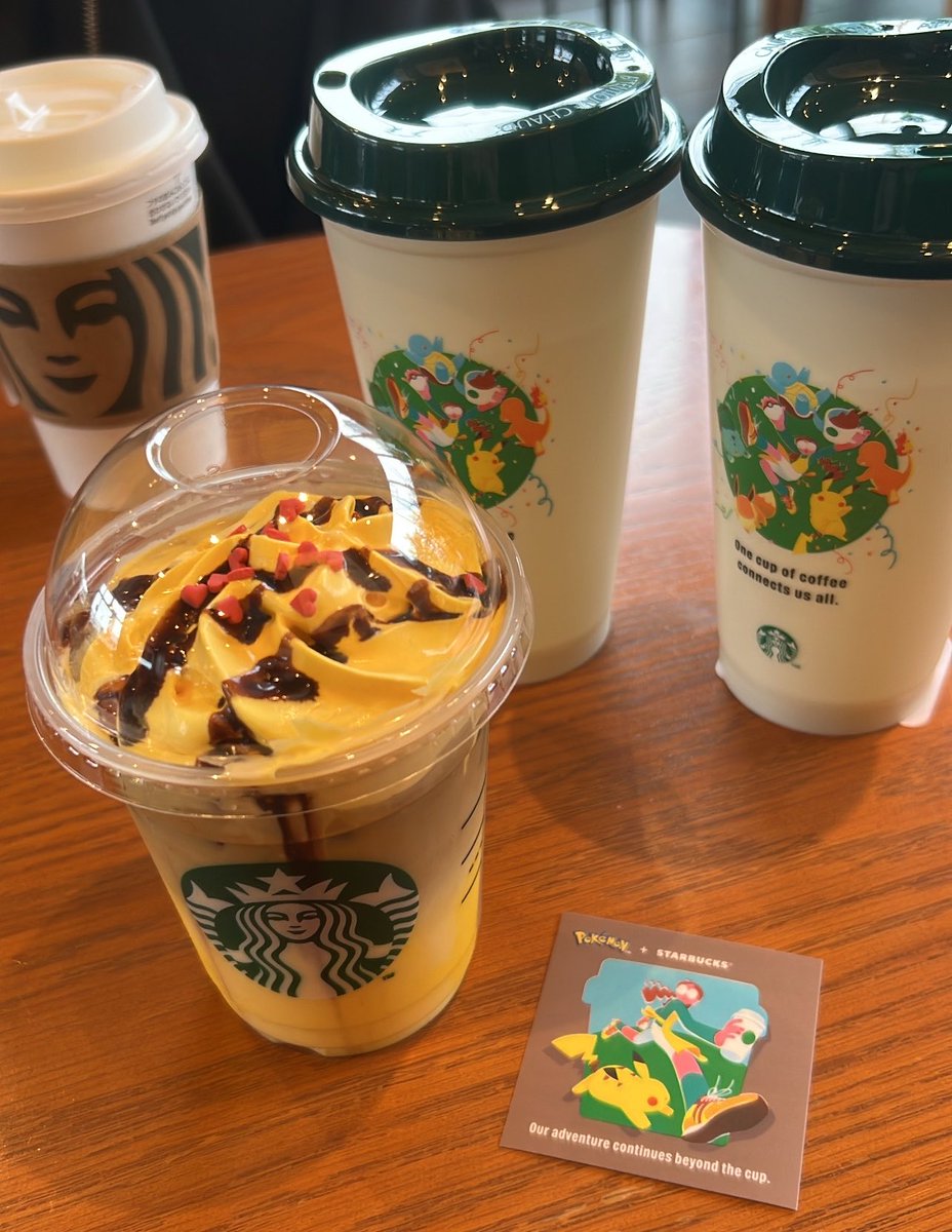 ta1chu0620's tweet photo. スタバのポケモンコラボゲットした👏 https://t.co/QV3cbWwITa