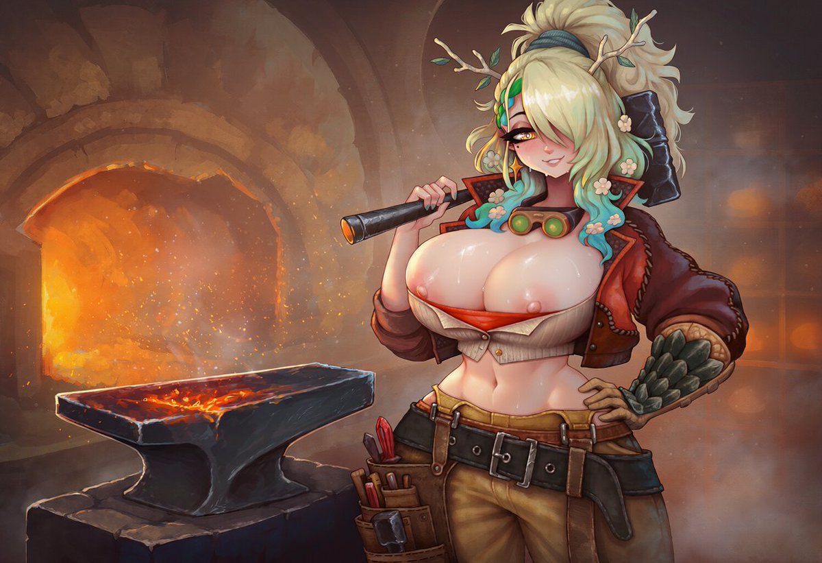 SloppyKirin's tweet photo. So Hunter, what do you need forged today? https://t.co/Ld6oyEnNdJ