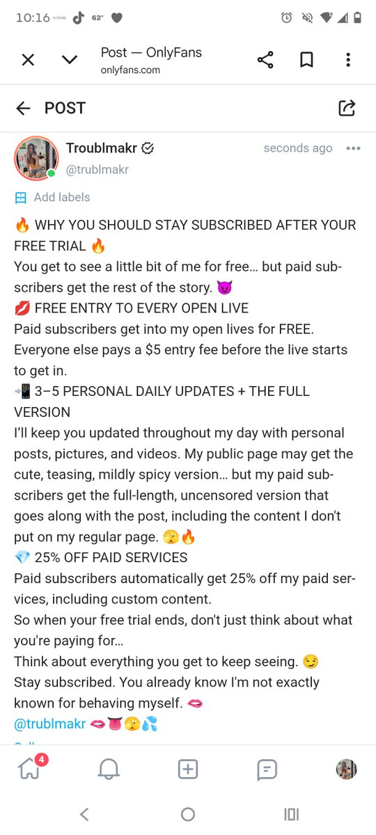 trublmakr81's tweet photo. #OnlyFans #PaidSubscriber #ExclusiveContent #VIPAccess #CustomContent #OnlyFansCreator #ExclusivePhotos #ExclusiveVideos #OpenLive #SpicyContent
New subscriber? Free trial link in comments. https://t.co/oNK07WDT4R