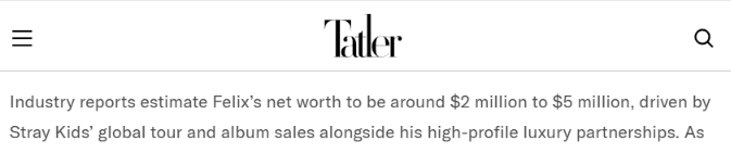 KPopParodyox's tweet photo. @rebirthspiritXL @Pixiville_ August 2026 article, mentioning only two relevant brands of where he got the highest pay as examples. a class D idol like felix isn't making that much. only our fandom stays make up lies and overhype him to look good. 
https://t.co/94KsPVN5Ap https://t.co/v5XYxm12z1
