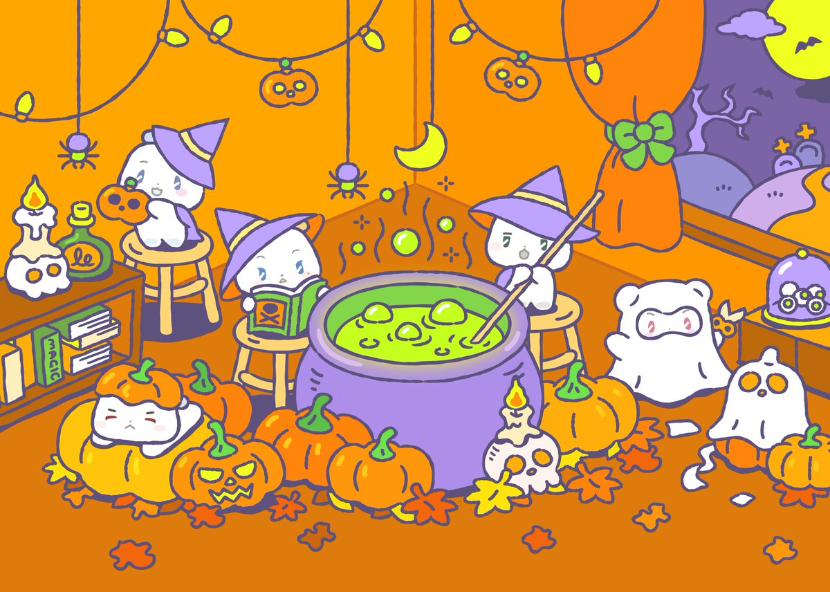 asterumidol's tweet photo. meumemimu october 2026 wallpaper (for phone, ipad/tablet, pc)

halloween meumemimu 👻🎃 https://t.co/srI2uOV5ap