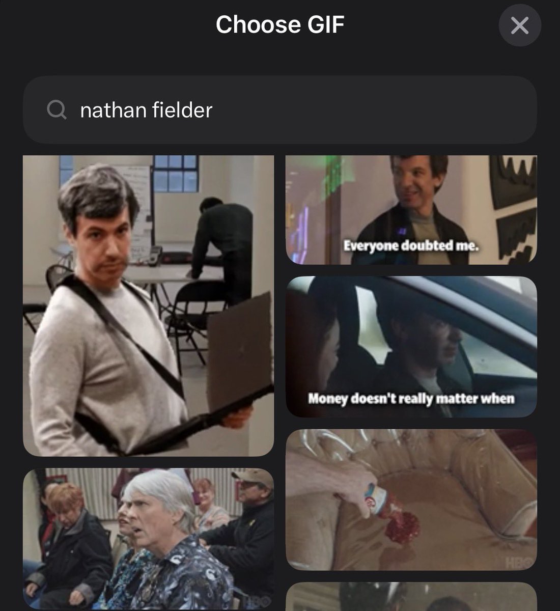 texcritter's tweet photo. @Aminok0 please what is this from??? i was trying to add a gif of nathan fielder &amp; i clicked the wrong one but i don’t remember this happening in any of his shows/documentaries &amp; i’ve tried searching for the context with no luck https://t.co/CitqCO5iHT