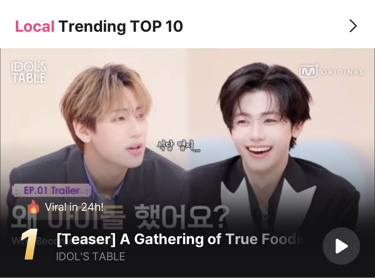 BamBamBooster's tweet photo. #IDOLSTABLE/EP.01 Trailer
A Gathering of True Foodies ในแอป Mnet Plus #MnetPlus_Original 

ติดอันดับเป็นคลิปไวรัล 24 ชม.อันดับที่ 1 เทรนด์ Global ( International) และ Local (Korea) ค่ะ ✨

🥇Global Trending TOP 10
🥇Local Trending TOP10

#BamBam #뱀뱀 @BamBam1A 
@BAMBAMxBAMMIE https://t.co/JUwanELQlE