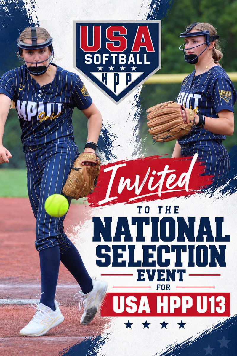 KThomas2031's tweet photo. So excited to be invited to the USA Softball HPP U13 National Selection Event in Florida! ๐บ๐ธ๐ฅ Grateful for the opportunity and ready to get to work! โค๏ธ๐ค๐ #USASoftball #HPP
@jazzvesely @IGNational30 @ImpactGoldOrg @ExtraInningSB @LineDsoftball @DiamondAddicts
@gatorjack72 @CoastRecruits @CoastRecruitsSB @DiamondAddicts @SBRRetweets
@ImpactGoldOrg @TopPreps @IGNational12
@Get2CollegAth @los_stuff @SportPrepX
@NextPitch_SB @SoftballDown @D1Softball @SBRRetweets @USASoftball