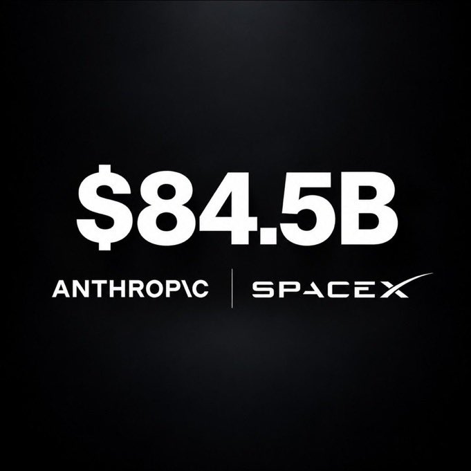 Thisiskeena's tweet photo. Anthropic discloses $84.5 billion SpaceX Compute Agreements through 2029.

Anthropic has agreements to pay SpaceX up to $84.5 billion to use its NVIDIA-based computing capacity. https://t.co/6rblhYV4cf