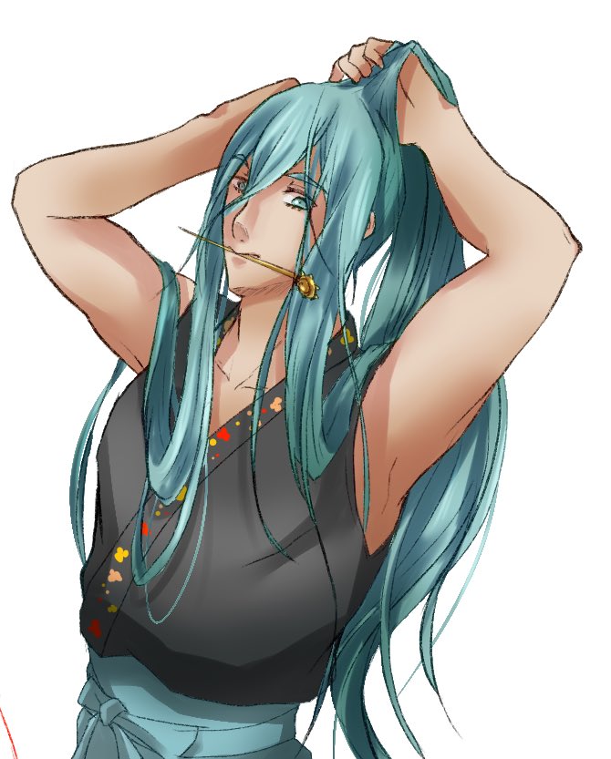 for_sousaku's tweet photo. ラクガキ結い千代金丸✨
図録の極髪結い姿最高すぎる https://t.co/SLUvcpGAC7