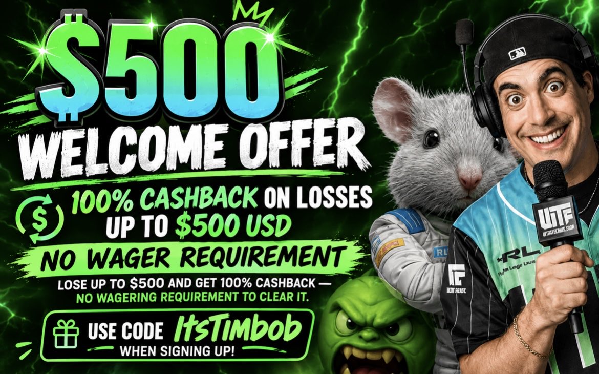 itstimbob's tweet photo. If you haven't seen this already, this is pretty much free money / free trial for @PLAYWTFGAMES

100% loss back $500 USD capped

I would shoot for the stars in bonus slot features in hopes I win big if not wait for my 100% loss back as it has NO wager requirements on loss back

1. Slots ONLY
2. Code: ItsTimbob : Select $500 Cash Back Promo After You Enter Code

Show PROOF Your Under My Code & Username For A $50 Booster Tip 🤓

5 people who show the proof below $50 to their usernames & USDC Wallet

Craziest Promo EVER To Exist

Terms
https://t.co/466dBuO24O