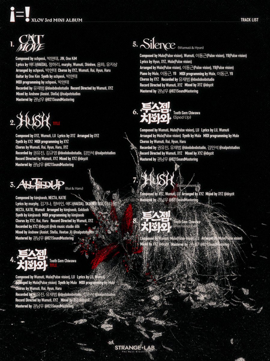XLOV_official's tweet photo. XLOV 3rd MINI ALBUM [i=!]
TRACK LIST

❗ 2026.10.28 (WED) 6PM (KST)

#XLOV #엑스러브
#i_equals_i #XLOV_i_equals_i https://t.co/wduUMZGi6F