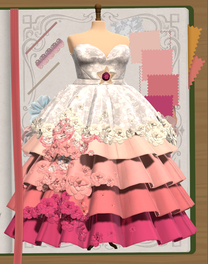 dc9spot's tweet photo. Rose Quartz 🌹 #dressmaker
น่าทำชุดพวกไดม่อนอื่นๆด้วย แต่ของ Yellow น่าจะทำยาก-- https://t.co/SXXgFozMKB