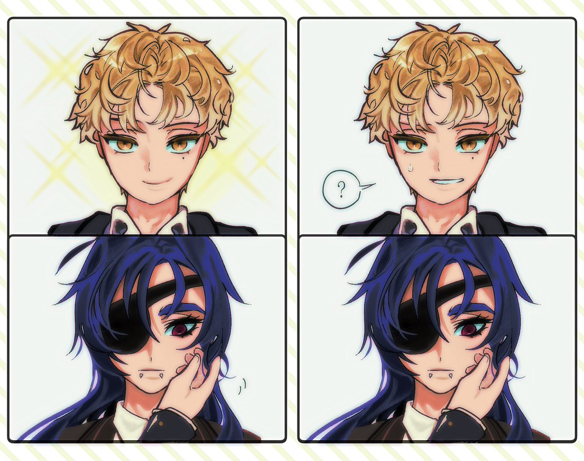 GGhostyxx's tweet photo. #yumeship #shionsha 
“failed to hypnotise your crush” 
by somnie 🦇🦇🦇 https://t.co/oVK24nmtCL