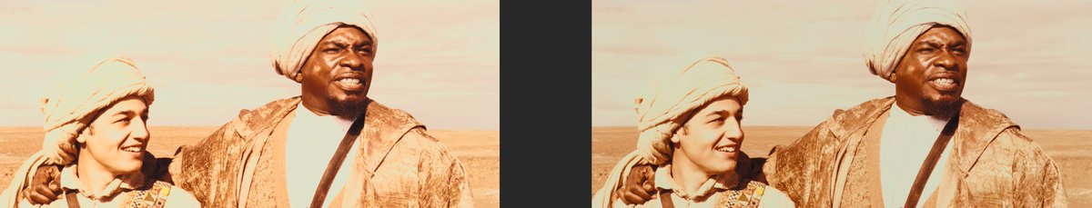 MescOriginals's tweet photo. Tonight's late-night movie is...

Pitch Black (2000) Director's Cut 8K HDR

Before (left 2160p HDR UHD) &amp; after (right 4320p HDR) stills from an 8K HDR screen and aren't full-frame.
#Tuesdayvibe #PitchBlack #HalloweenSeason #CreatorLife https://t.co/a8QIGBJ1vQ