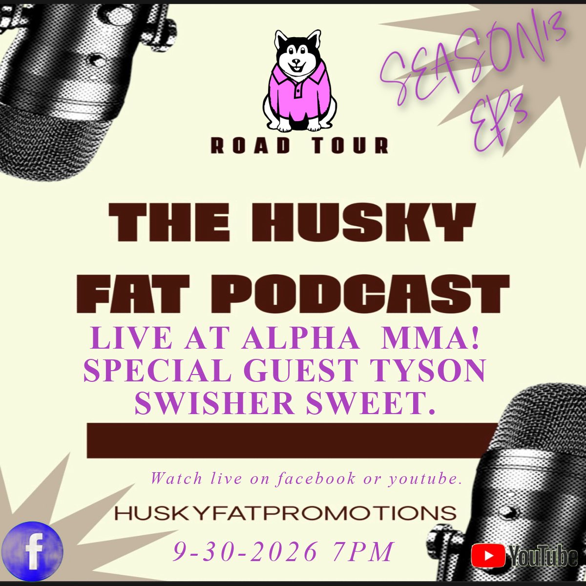 huskyfatfights's tweet photo. The great American Road Show Continues as we are live at Alpha MMA. Talking HMF Belt, @k1wgp_pr tournament and more
#huskyfatfights #kickboxing #theroadtotokyo #dangerahead #k1 https://t.co/qtRWEKxuhM