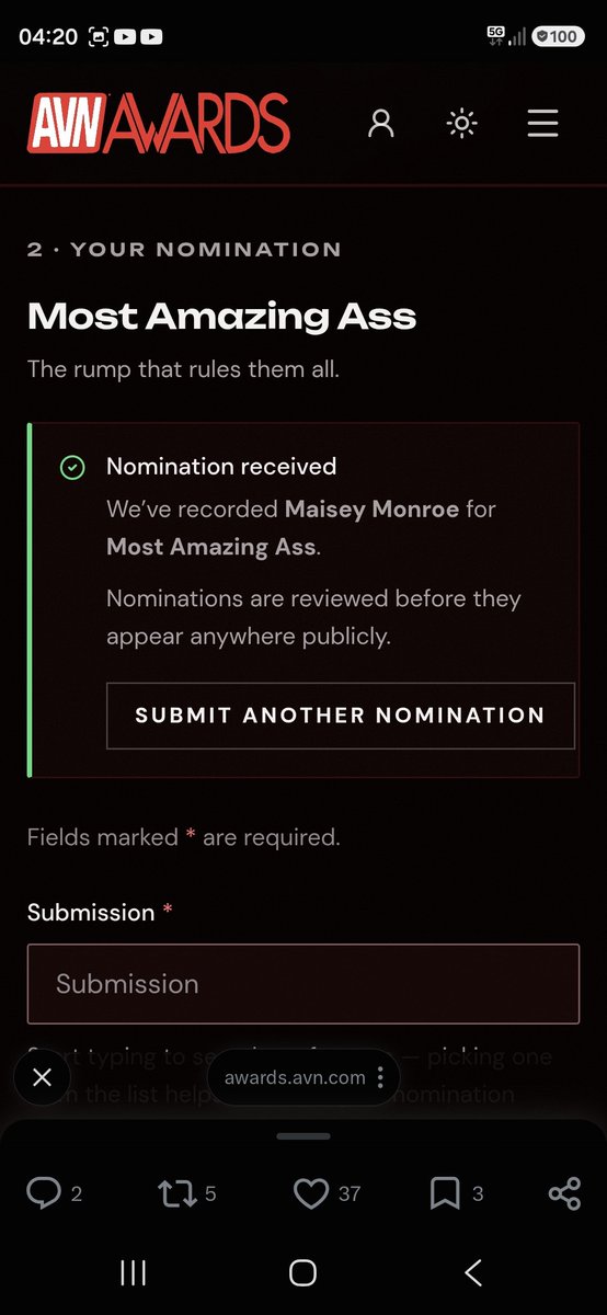 MorganLjuno1eq's tweet photo. My votes for you beautiful @MaiseyMonroe 🥰❤️🙏 https://t.co/YbYpQPFefE