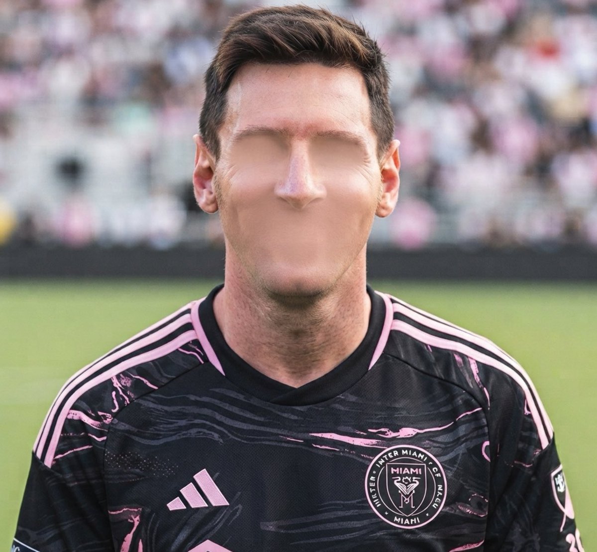SolanaForgeApp's tweet photo. $100 challenge 
You get ONE chance to make Messi’s face look normal again.
What are you changing first? 😂 https://t.co/GJ33TXKuki