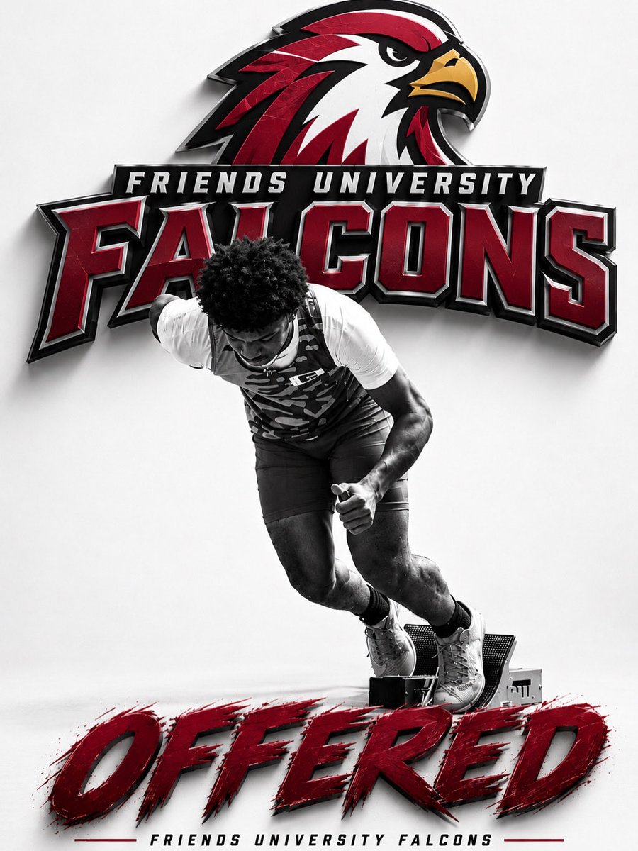 ZadenPurifoy's tweet photo. First and foremost, thank You, Lord Jesus Christ, for blessing me with this opportunity and giving me my first official offer from Friends University. I’m truly grateful for this moment and excited for what’s ahead. Falcons, let’s go! 🙏🏾🦅❤️🖤 https://t.co/BlFOwBrjFX