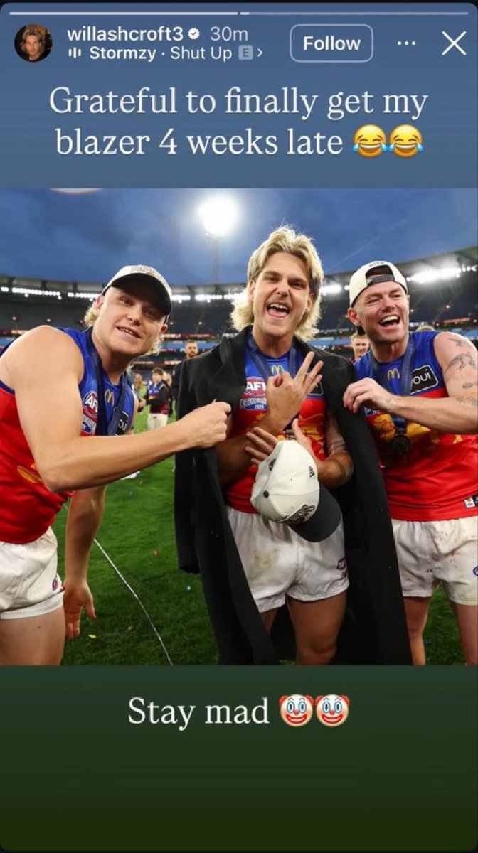 lightsupleclerc's tweet photo. bro you just won a 3rd premiership and you have 2 norm smiths at 22 maybe just chill out a bit https://t.co/Ow7IIFATbR