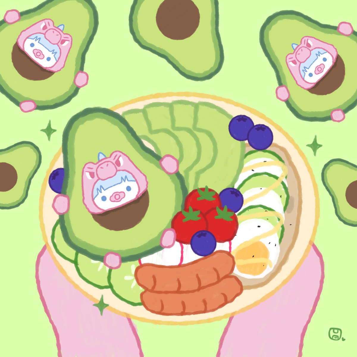 HeartDy_DMD's tweet photo. 💚 สวัสดีวันพุธฉีเขียวค่า ~ 🌱✨

มอนิ่งค่าคุณยายคุณย่าขา ~ 
เช้านี้ดี้มาเป็น “อโวคาดี้” 🥑✨ ยกจานพลังงานดีๆมาเสิร์ฟให้แบบเต็มๆจานเยยค่า  🍽️💚 แย้วอโวคาดี้ไม่ได้มาคนเดียวน้า เพราะวันนี้พาเพื่อนๆ ผักผลไม้มาด้วยเต็มเยยค่า 🥬🍅🫐🥒

มีท้าง อโวคาดี้นู่มๆ ที่เป็นพี่ใหญ่ประจำจาน 🥑💚 มีมะเขือเทศแดงจิ๋วๆ 🍅 มีบลูเบอร์รี่กลมๆ 🫐 แย้วก็มี แตงกวากรอบๆ 🥒 มาช่วยเพิ่มความสดชื่นด้วยน้า ~ และที่สำคัญมีคุณไข่โต้ม 🥚 ขนมปัง 🥯 กับไส้กรอก 🌭 มาช่วยเติมพลังให้อิ่มท้องด้วยนะค้า 🤏🏻✨

ดี้กับเพื่อนๆ ตั้งใจจัดจานนี้มาให้คุณยายคุณย่าขาเยยน้าา พากันมาส่งพลังตั้งแต่เช้าเยย 🥑🥚🥯🥒🌭🍅🫐 ดี้ขอมอบจานพลังงานดีๆ ของดี้ ให้คุณยายคุณย่าขาคนละหนึ่มจานเยยนะคะ 🍽️💗

ขอให้วันนี้เป็นวันที่สดใส อิ่มท้อง อิ่มใจ และมีแต่เรื่องน่ารักๆ เข้ามาหาคุณยายคุณย่าขาท้างวันเยยนะค้า เยิ้ป ~ 🌈✨

#HeartDy