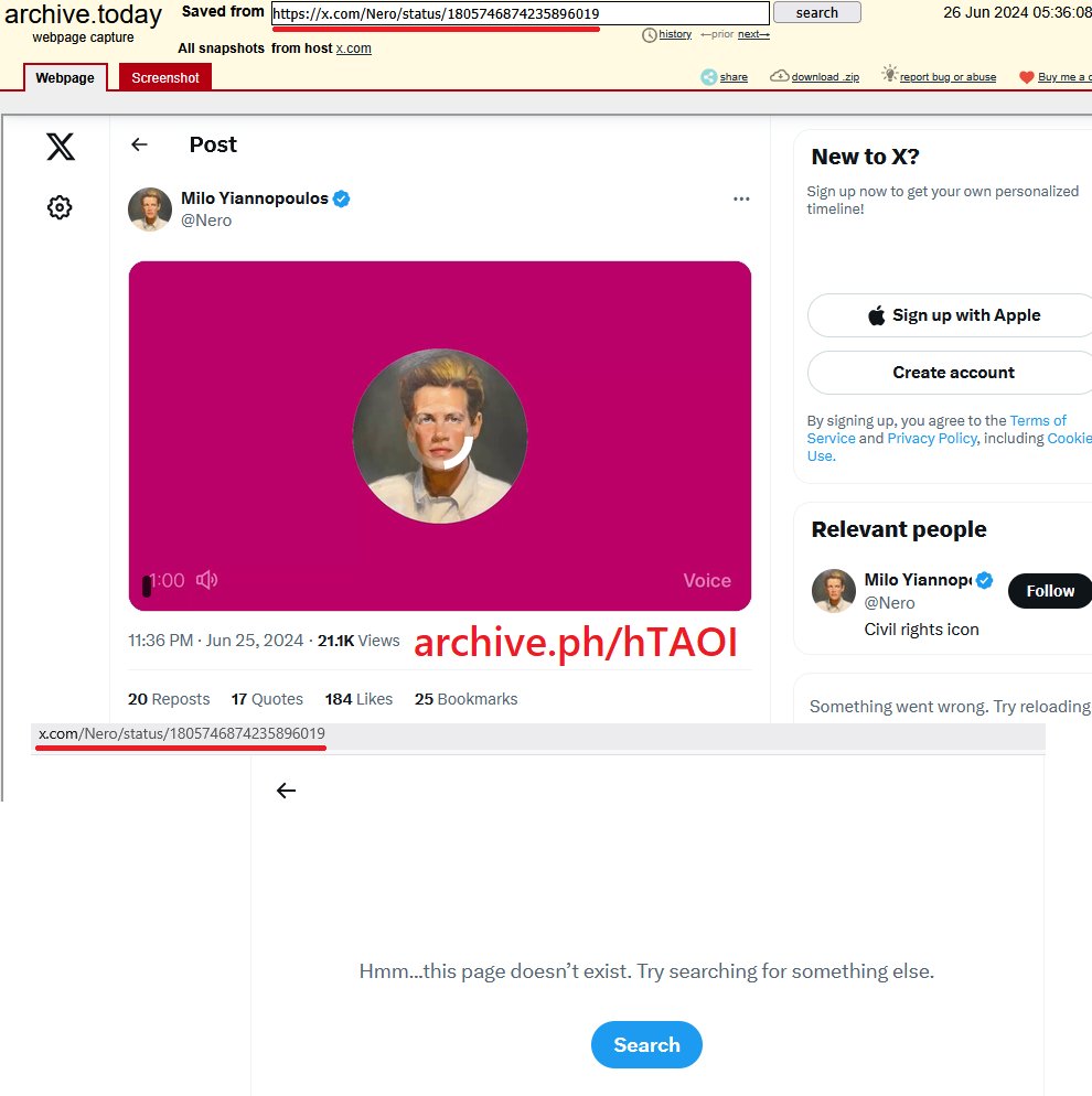 EsoShaggy's tweet photo. BREAKING: Milo has DELETED his threat to blackmail Candace Owens with a sex tape of her engaged in a lesbian extramarital affair!

Milo Yiannopoulos now serves as Candace's ghostwriter.

Milo gaslit his audience and pretended this audio didn't exist.

I archived everything. https://t.co/LWvN8JOOw6
