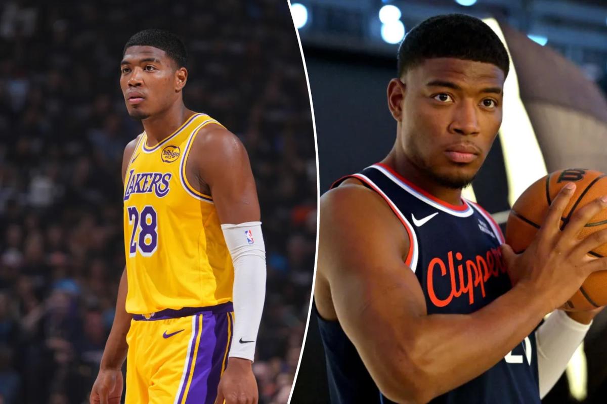 nypost's tweet photo. Rui Hachimura converts Lakers fan to Clippers stan in wild gift exchange https://t.co/ZvvKru0CAV https://t.co/jaCfVLzraH