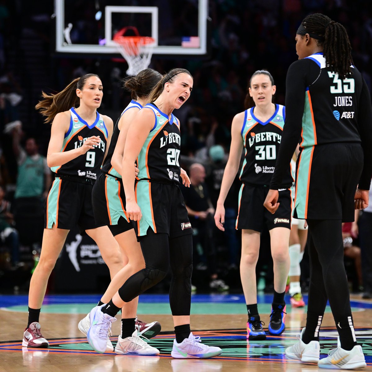 WNBA's tweet photo. SEMIFINALS MOOD. 🗣️ https://t.co/9e4iD4vWfX
