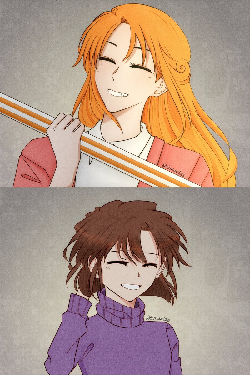 Emaaiss's tweet photo. I love OP and DC✌️
My favorite female characters are Nami and Ai.

I feel like this rarely gets discussed—prob cuz they’re from different anime, haha. To me, Nami &amp; Haibara’s character portrayals are so similar 🫠🩷, so I wanted to share my thoughts on what they have in common!— https://t.co/x0Hp0J9NOg