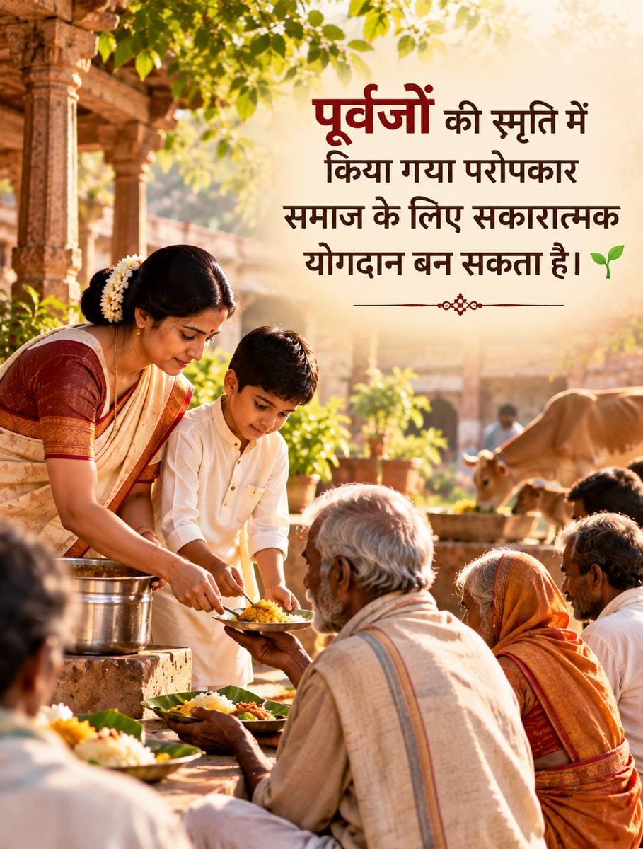 Keshavm_0_6's tweet photo. #AncestralBlessings
Shraddh Mahima 
Pitru Paksha सनातन धर्म की सुंदर परंपरा है अपने पूर्वजों हेतु कृतज्ञता व्यक्त करें उनका श्राद्ध करें शुद्ध मन, बुद्धि, और धन से।
 - पूज्य Sant Shri Asharamji Bapu https://t.co/7438y1vzq1