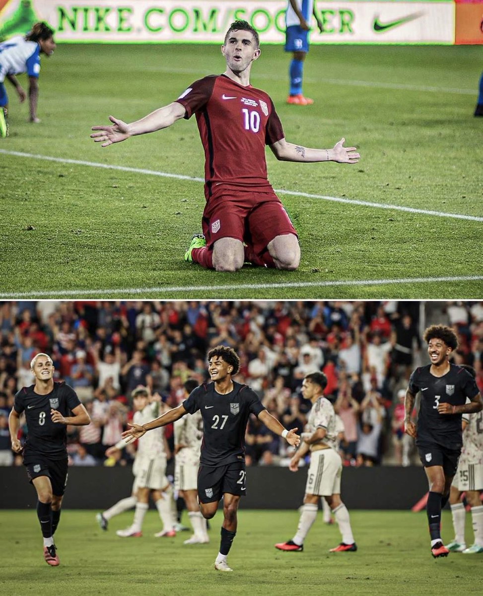 USMNTDaily_'s tweet photo. Mathis Albert (17 years, 131 days) surpassed Christian Pulisic (17 years, 253 days) as the youngest goal scorer in #USMNT history. 🇺🇸🇺🇸 https://t.co/S6Ncp7dtPB