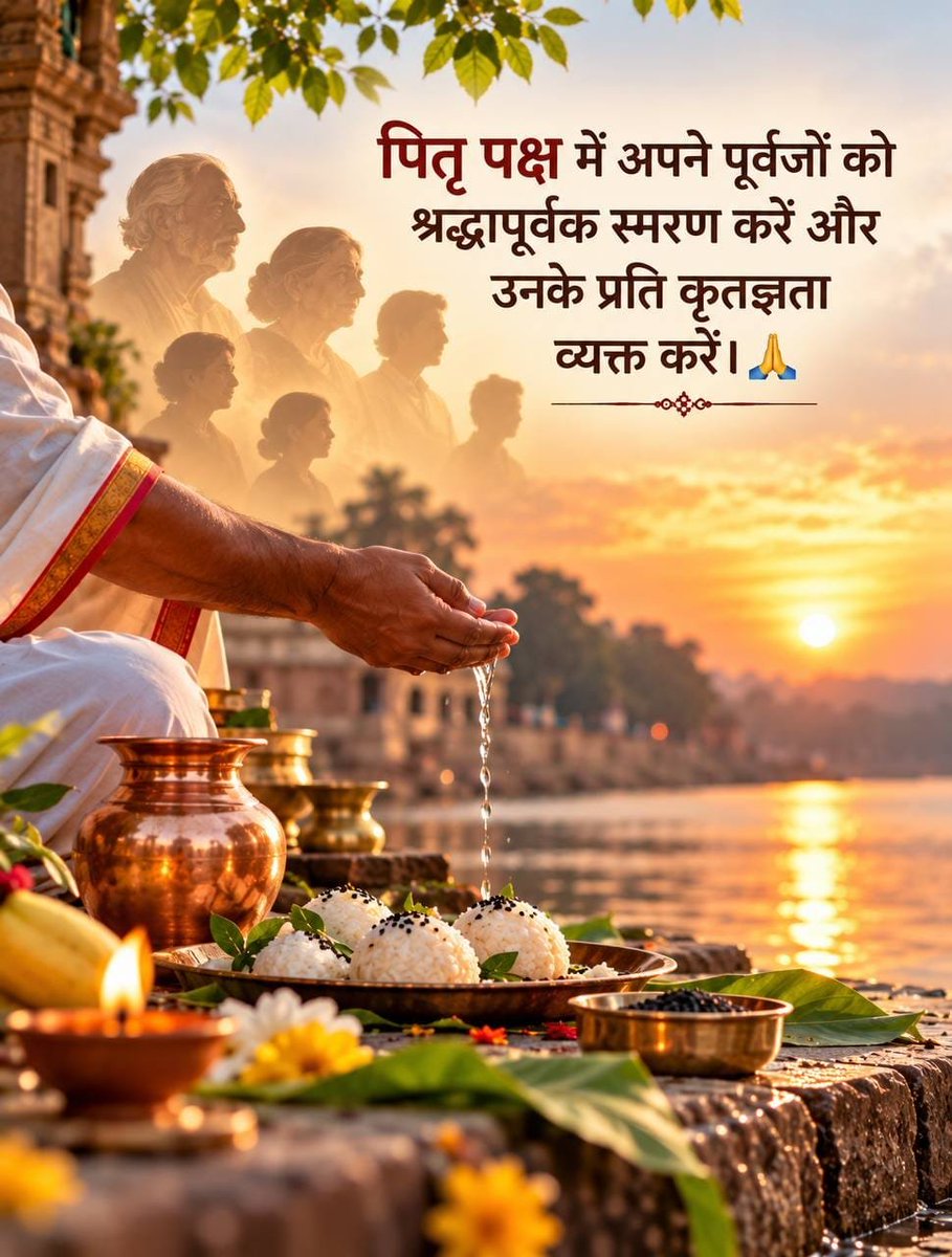 newbalram12's tweet photo. #AncestralBlessings
Pitru Paksha आत्मचिंतन और पूर्वजों के स्मरण का अवसर रहा है। Sant Shri Asharamji Bapu ने Shraddh Mahima के माध्यम से श्रद्धा, सेवा और कृतज्ञता का महत्व बताया। https://t.co/a6MwhZYX3r