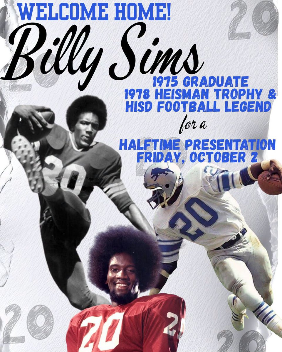 RealBillySims's tweet photo. Honored to return to my high school stomping grounds this Friday at @HooksISD! See you at halftime! https://t.co/TmY1NJ6TVG