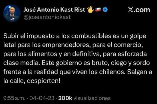 lmuroicemanvalp's tweet photo. @PresidenteKast Y las pymes . Pagamos impuestos patentes IVA y más encima los costos lo recibimos y lo aguantamos nosotros nada para las pymes . Si si gobierno es bruto https://t.co/GAwcY5as0c