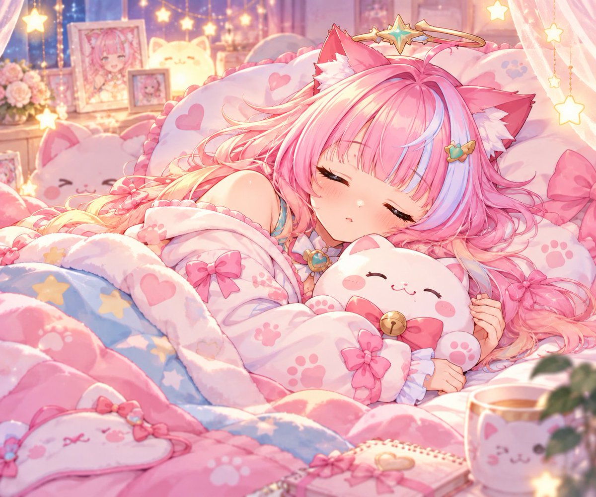 SachieHitoka's tweet photo. Slep time. https://t.co/2qSKeFgjR2