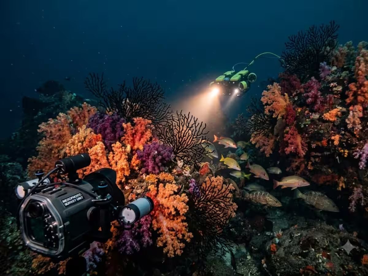 patriot17_Ten's tweet photo. 🌊🐠🪸🫧

🚨ニュース：西アフリカ・ベナン沖のサンゴ礁は、60年間「死滅した」と考えられていました。

ところが、ベナンの科学者チームによる調査で、今も生きたサンゴ群集が存在し、多くの魚が生息していることが確認されました！

#水深約54m https://t.co/UybqtcU9v9