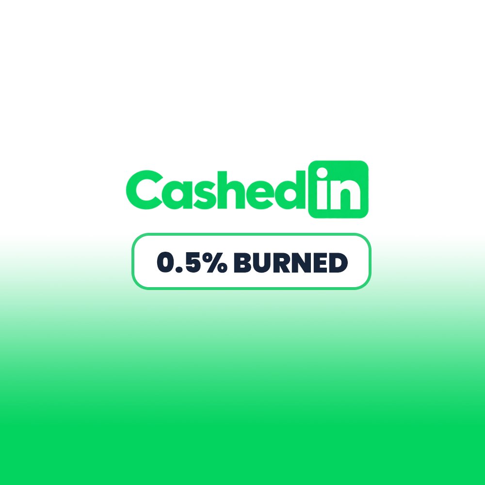 cashedinapp's tweet photo. All of the creator rewards for $CASH go back into the chart and are burned forever!

The first claim and burn just happened.

We'll continue using funds from the treasury to do more buybacks and burns. Everything will be transparent. https://t.co/aTJCgeUi7Y