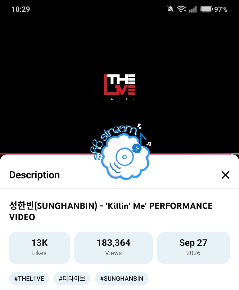 SHBStream's tweet photo. [🎥 260930 Update] #SUNGHANBIN '1st EP [DEAD:ALIVE] 'Killin' Me' PERFORMANCE VIDEO
  
📍Current :  183,364 views
🎯 Next Goal : 200,000 views

Let us keep on streaming, Allinies! 

▶️https://t.co/ZDWXwH9VNb

Playlist
⏭️https://t.co/WVHLlRbn0Q

DROP YOUR STREAMING PROOF with the tags #SungHanbin_KillinMe 🔥

#성한빈재능_KillinMe
#성한빈