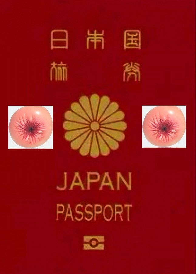 five5kin_'s tweet photo. @TheSlySamurai @randomcuh1949 @Jiroklomp @Chinadingnan Has japan given you a passport yet for licking its asshole online? Here you go☺️ https://t.co/nUGvGf2a4Q