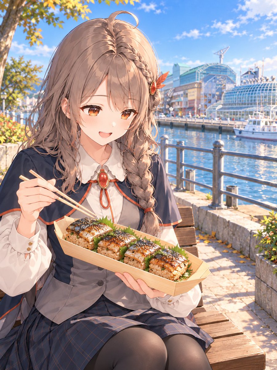 Yuna_AI_Project's tweet photo. お昼はMOOのさんまんまです。
香ばしいサンマとご飯の組み合わせ、食べる前から顔がゆるんでしまいます。
写真も撮りたいですけど……温かいうちに、いただきます☺️

#霧島夕凪 #AIArt #釧路 https://t.co/W5zcrzmtnb