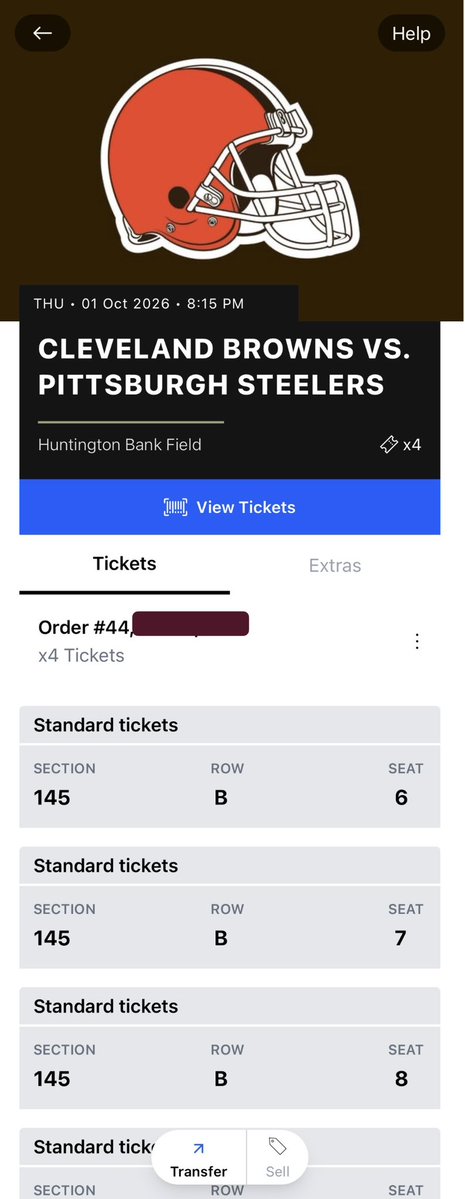 Ckay1226's tweet photo. Anyone interested? I’ve got 3x tickets available for Cleveland Browns vs. Pittsburgh Steelers!

Venue: Huntington Bank Field — Cleveland, OH
Thursday, Oct 1 at 8:15 PM
— 150 per tickets 

DM me if you’re interested or want more details https://t.co/WHb54vqAQ0