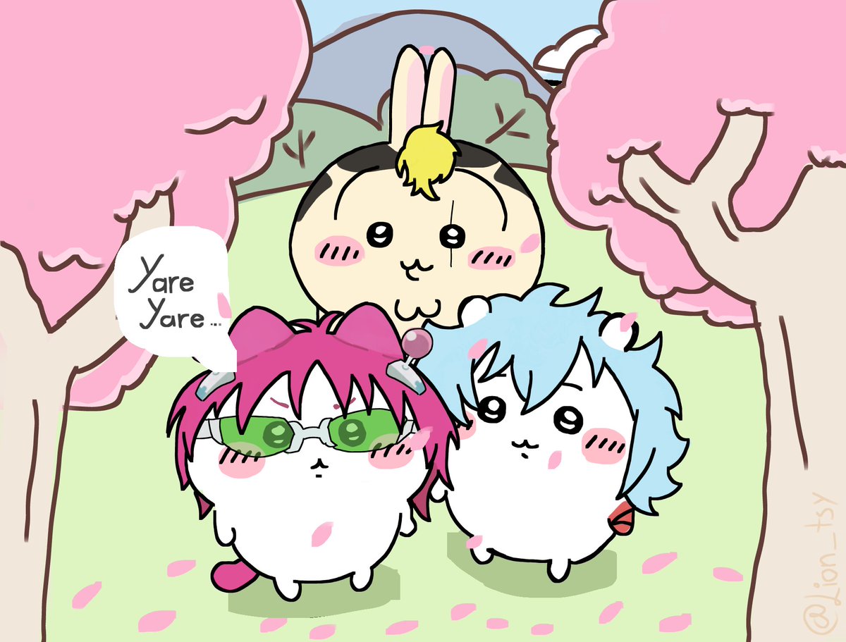 Lion_tsy's tweet photo. Yare Yare
Un dibujito de mis fandoms favoritos juntos
#chiikawa
#nendo #saiki #kaido https://t.co/3q0Q40OTVX