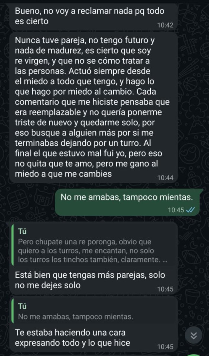 rig_ots's tweet photo. Hola chavales solo voy a dejar las últimas conversaciones con mí ex después de haberme enterado q me gorreaba con una amiga 😽 (sigue en los comentarios) https://t.co/q1jAuiw5ay