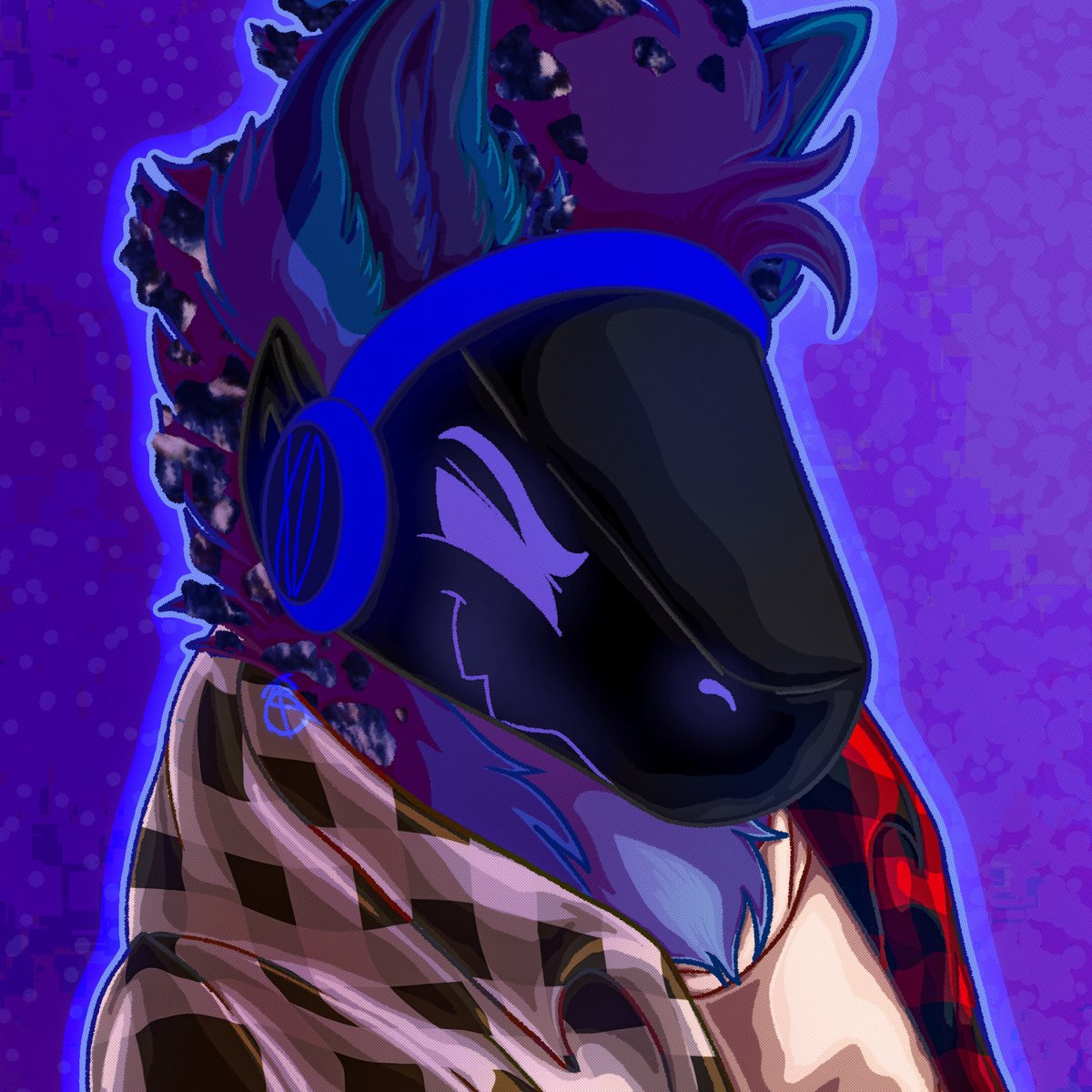 BaneOfXsistence's tweet photo. anyway yeah finished fursona headshot commission for a friend😭🙏 https://t.co/ScEoCNvDTB