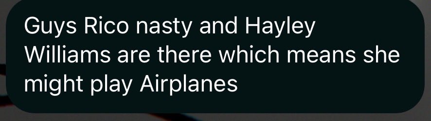 clobsterrr's tweet photo. my friend has had a beautiful thought regarding the laneway lineup https://t.co/wkxGjmxjEx