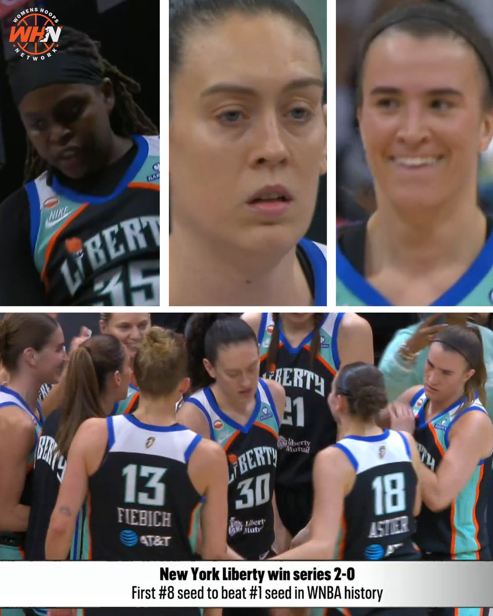WomensHoops_USA's tweet photo. JONQUEL JONES TONIGHT:
21 PTS, 13 REB, 2 AST, 9/14 FG

BREANNA STEWART TONIGHT:
21 PTS, 5 REB, 4 AST, 2 STLS, 2 BLKS

SABRINA IONESCU TONIGHT:
18 PTS, 7 AST, 4 REB, 3 STLS

NEW YORK KNOCKS OFF MINNESOTA 🤯

WOW. https://t.co/qF1pTGUovJ